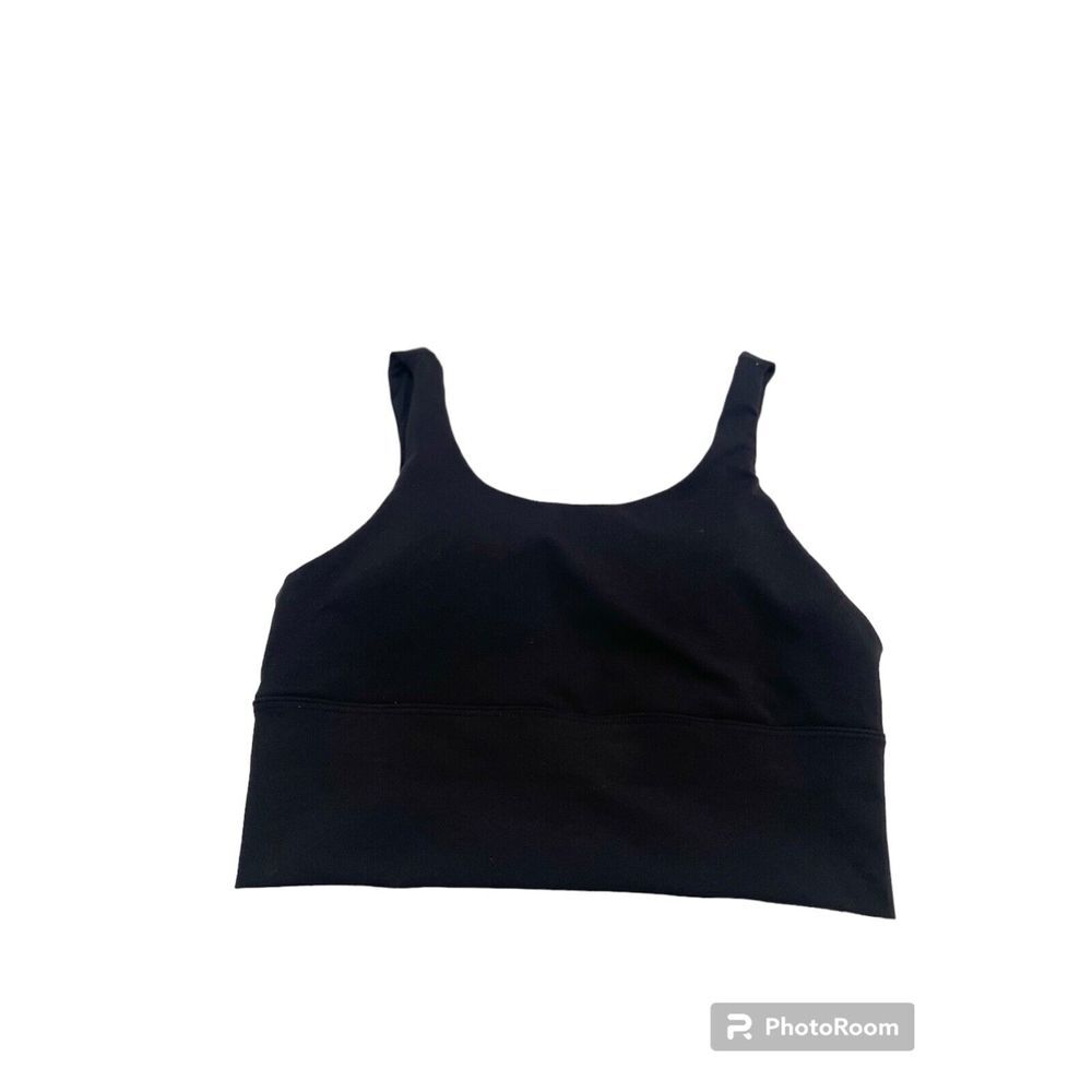X By Gottex  Black  Athletic Sport‎ Yoga Silhouette Bra Wide Band Size XS NWOT